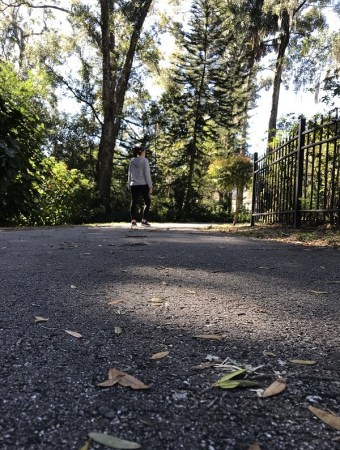 women walking on path towards God's adventures
